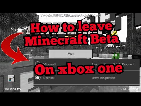 Minecraft Bedrock Remove Beta