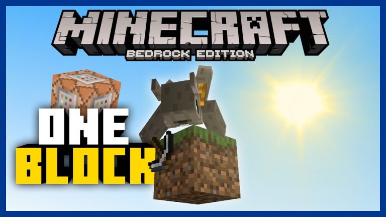 One Block Skyblock Minecraft Bedrock